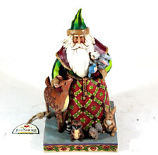 jim shore 4040900 woodland santa with animals